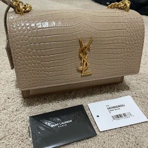 Saint Laurent YSL Sunset handbag bag in Beige/Nude